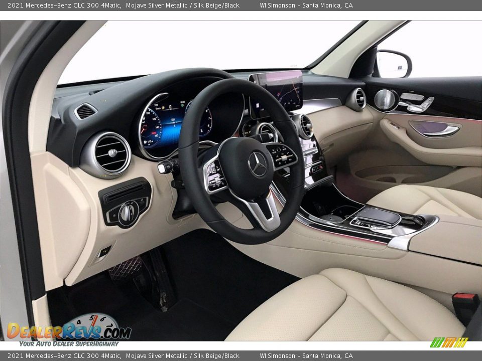 Silk Beige/Black Interior - 2021 Mercedes-Benz GLC 300 4Matic Photo #4