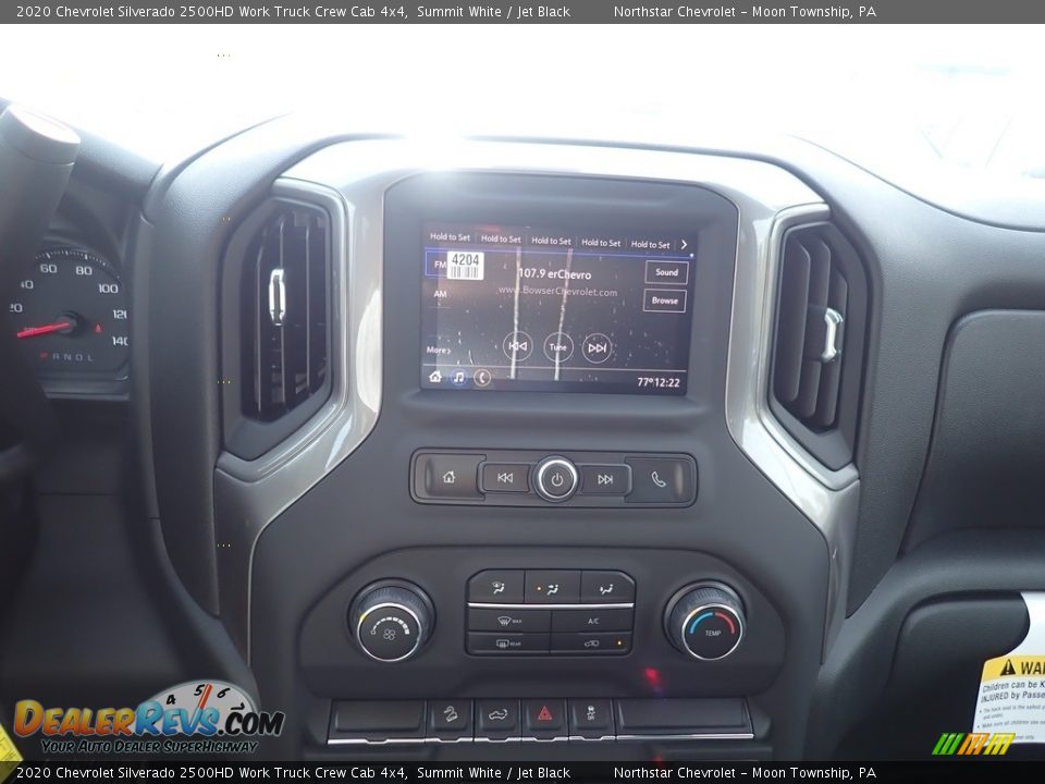 2020 Chevrolet Silverado 2500HD Work Truck Crew Cab 4x4 Summit White / Jet Black Photo #16