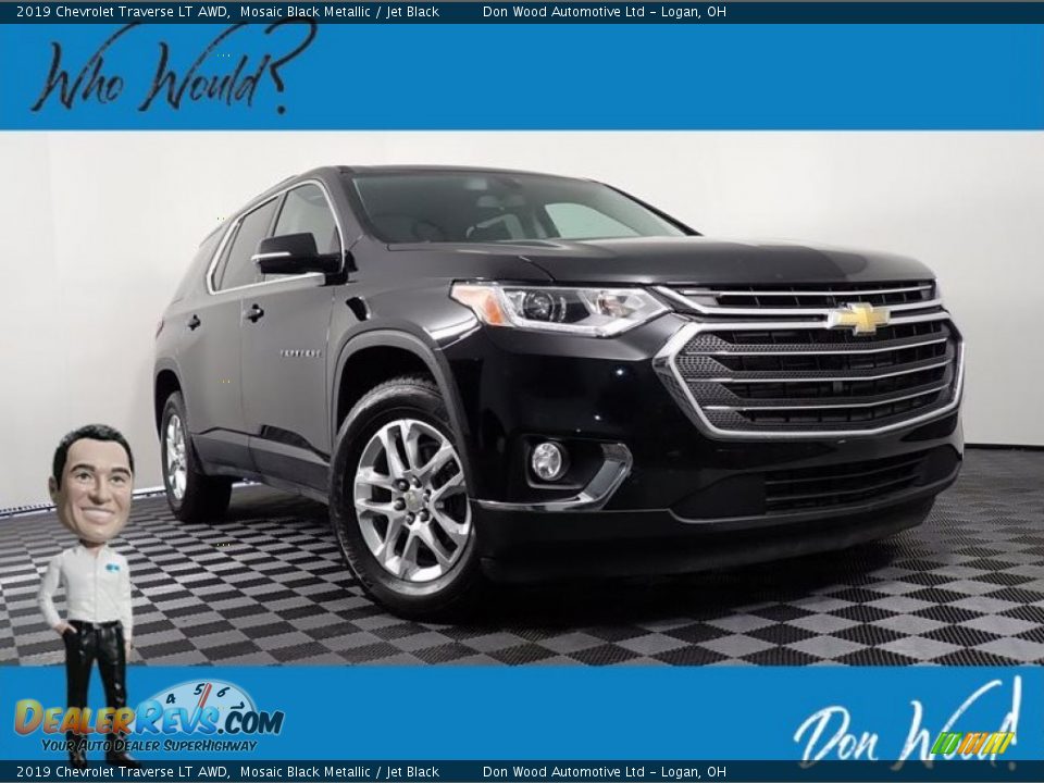 2019 Chevrolet Traverse LT AWD Mosaic Black Metallic / Jet Black Photo #1
