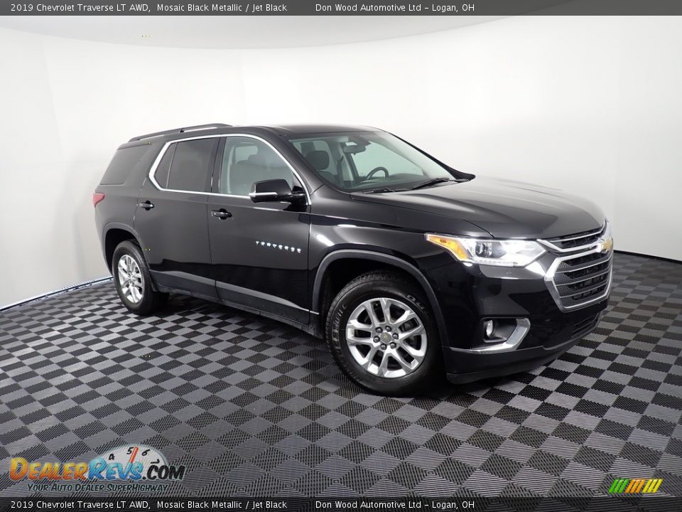 2019 Chevrolet Traverse LT AWD Mosaic Black Metallic / Jet Black Photo #3