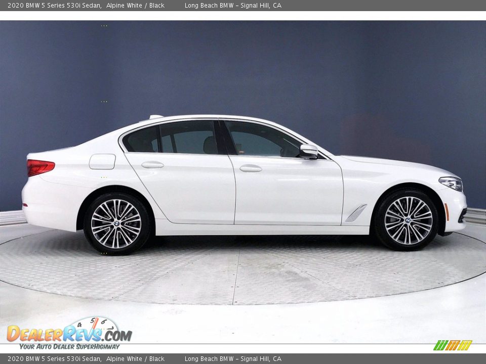 2020 BMW 5 Series 530i Sedan Alpine White / Black Photo #14
