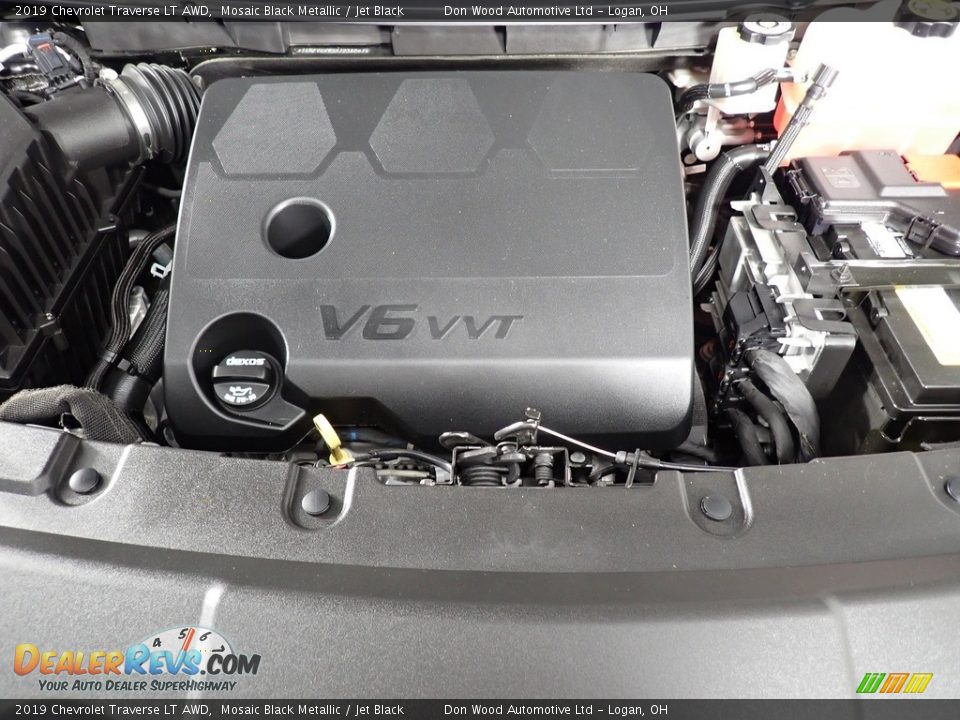 2019 Chevrolet Traverse LT AWD Mosaic Black Metallic / Jet Black Photo #7