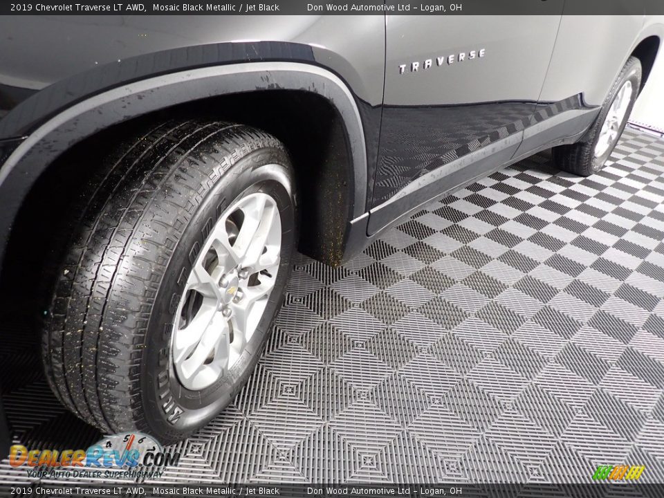2019 Chevrolet Traverse LT AWD Mosaic Black Metallic / Jet Black Photo #9