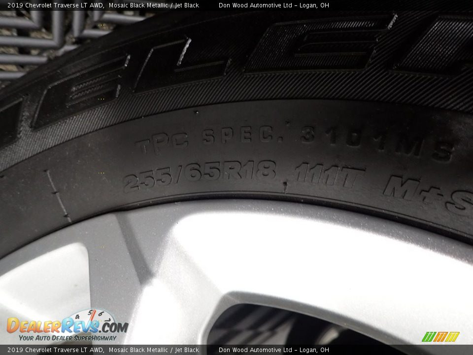 2019 Chevrolet Traverse LT AWD Mosaic Black Metallic / Jet Black Photo #20
