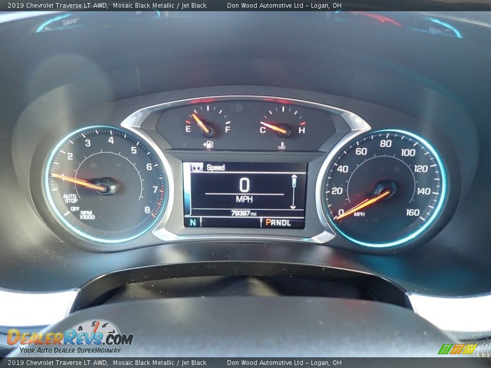 2019 Chevrolet Traverse LT AWD Mosaic Black Metallic / Jet Black Photo #24