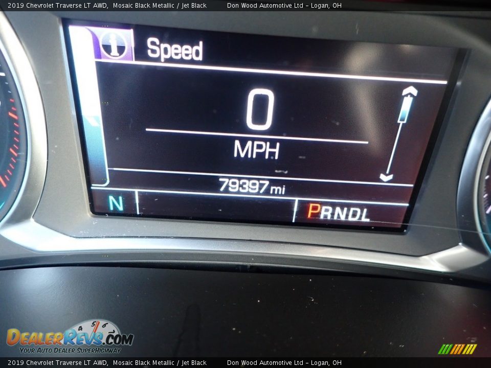 2019 Chevrolet Traverse LT AWD Mosaic Black Metallic / Jet Black Photo #25
