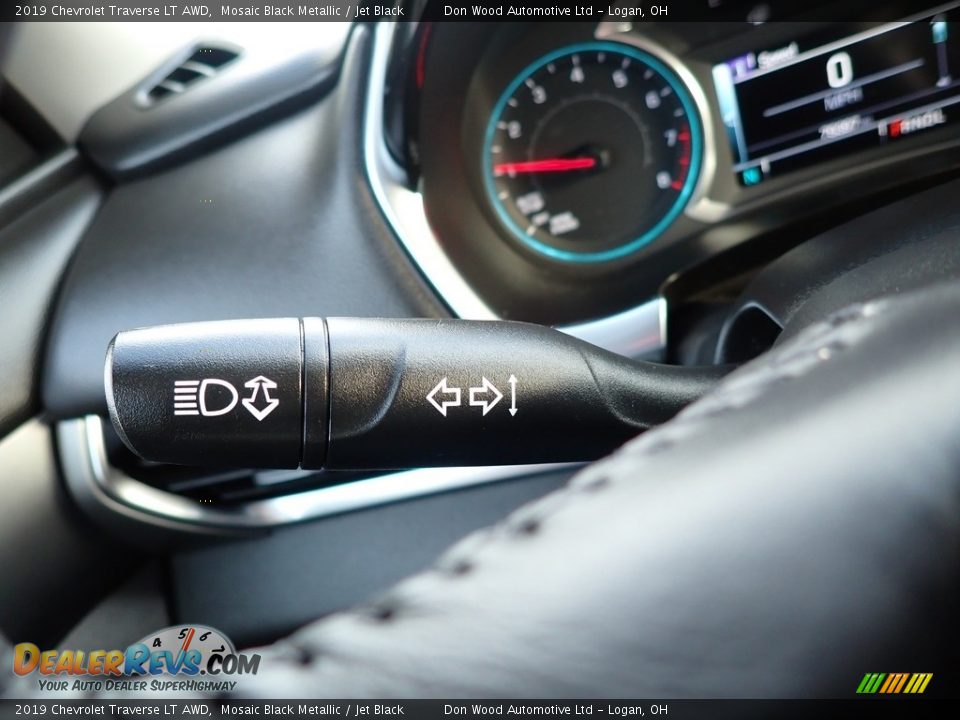 2019 Chevrolet Traverse LT AWD Mosaic Black Metallic / Jet Black Photo #26