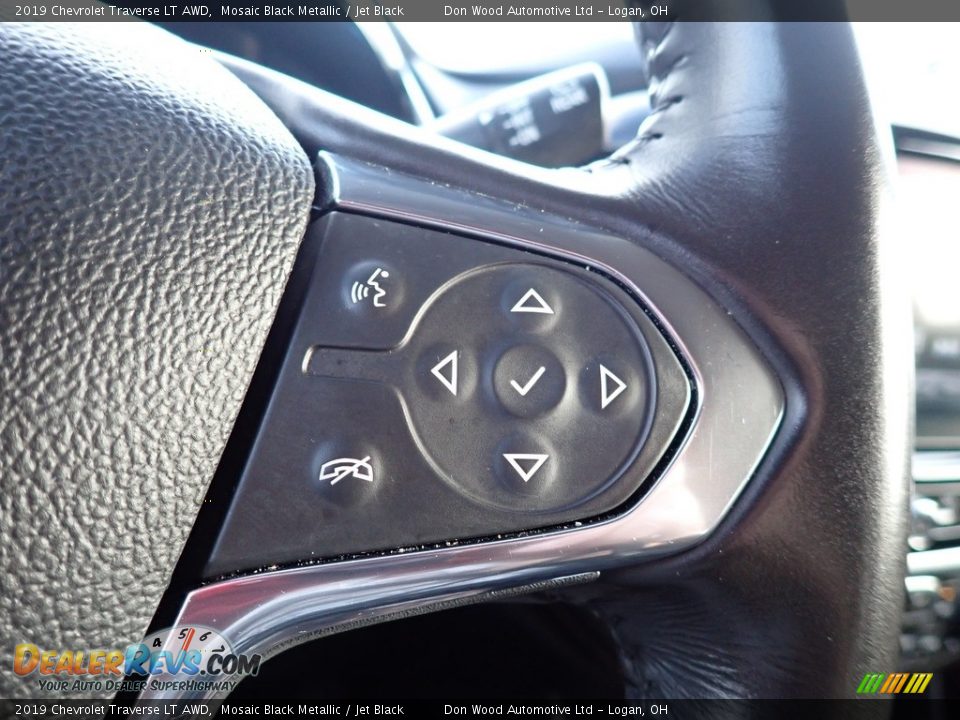 2019 Chevrolet Traverse LT AWD Mosaic Black Metallic / Jet Black Photo #28