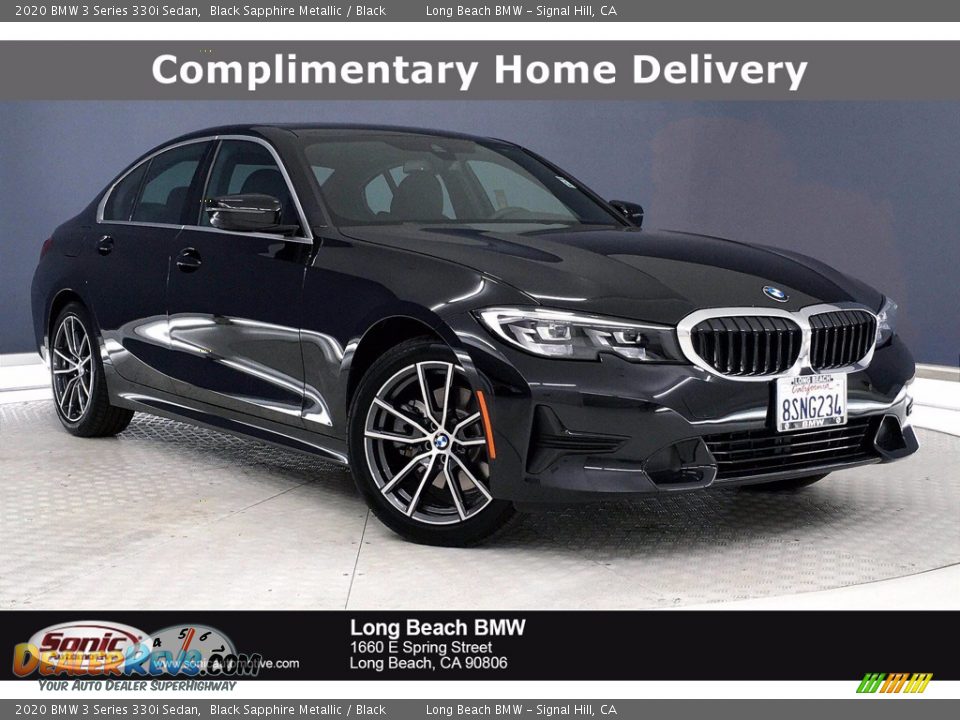 2020 BMW 3 Series 330i Sedan Black Sapphire Metallic / Black Photo #1
