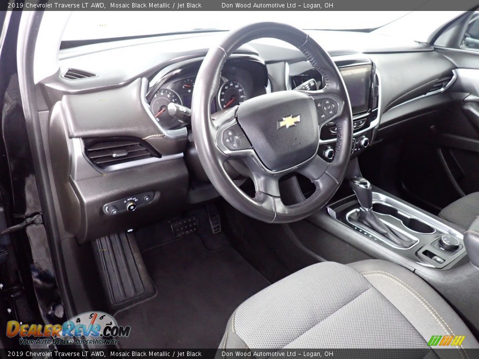 2019 Chevrolet Traverse LT AWD Mosaic Black Metallic / Jet Black Photo #34