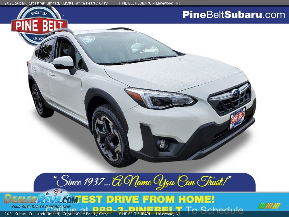 2021 Subaru Crosstrek Limited Crystal White Pearl / Gray Photo #1