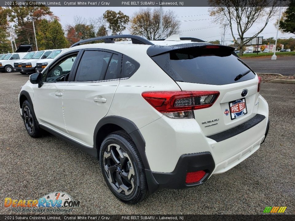 2021 Subaru Crosstrek Limited Crystal White Pearl / Gray Photo #6