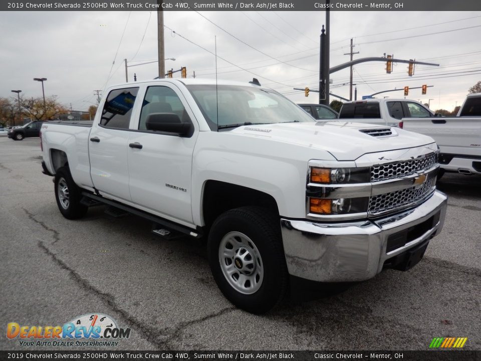 2019 Chevrolet Silverado 2500HD Work Truck Crew Cab 4WD Summit White / Dark Ash/Jet Black Photo #3