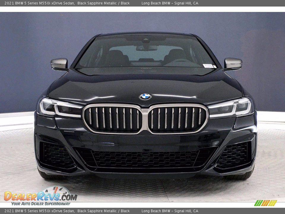 2021 BMW 5 Series M550i xDrive Sedan Black Sapphire Metallic / Black Photo #2