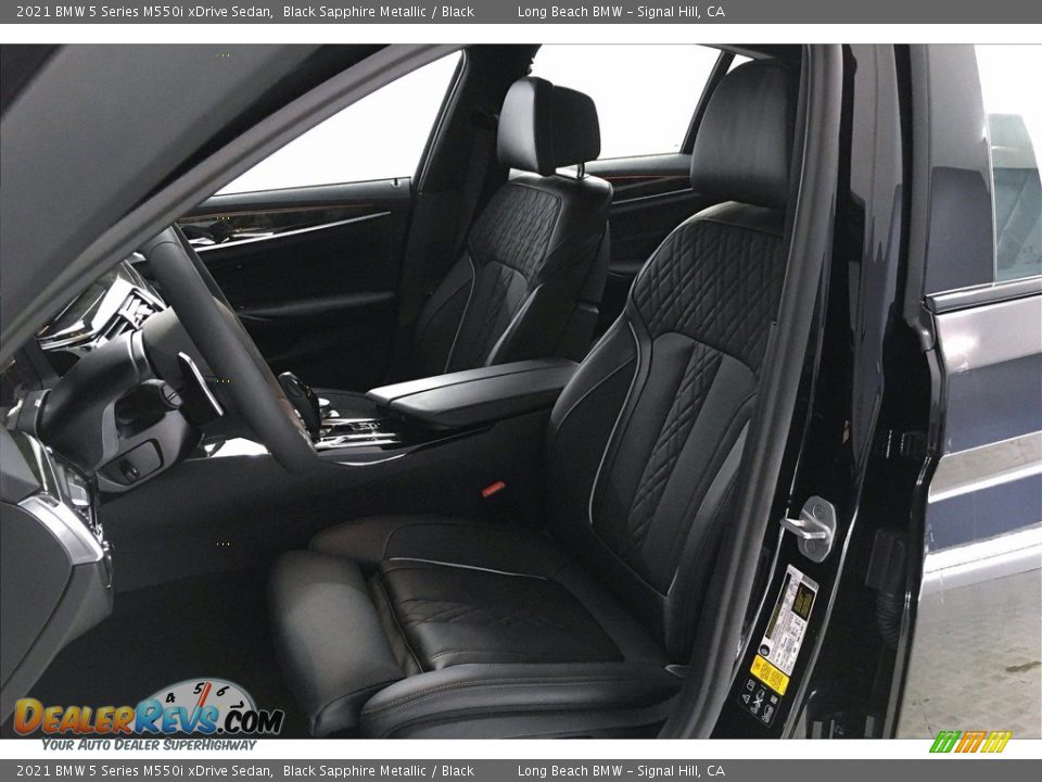 Front Seat of 2021 BMW 5 Series M550i xDrive Sedan Photo #9