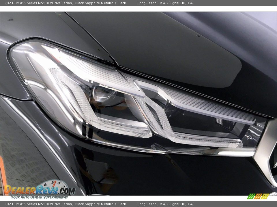2021 BMW 5 Series M550i xDrive Sedan Black Sapphire Metallic / Black Photo #14