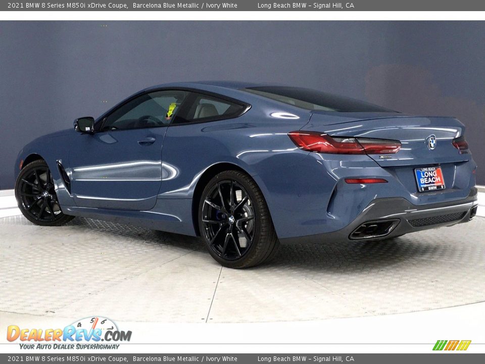 Barcelona Blue Metallic 2021 BMW 8 Series M850i xDrive Coupe Photo #3