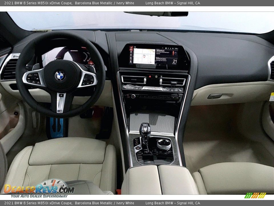 Ivory White Interior - 2021 BMW 8 Series M850i xDrive Coupe Photo #5