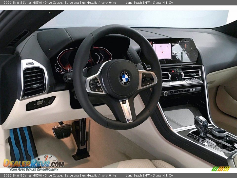 2021 BMW 8 Series M850i xDrive Coupe Steering Wheel Photo #7