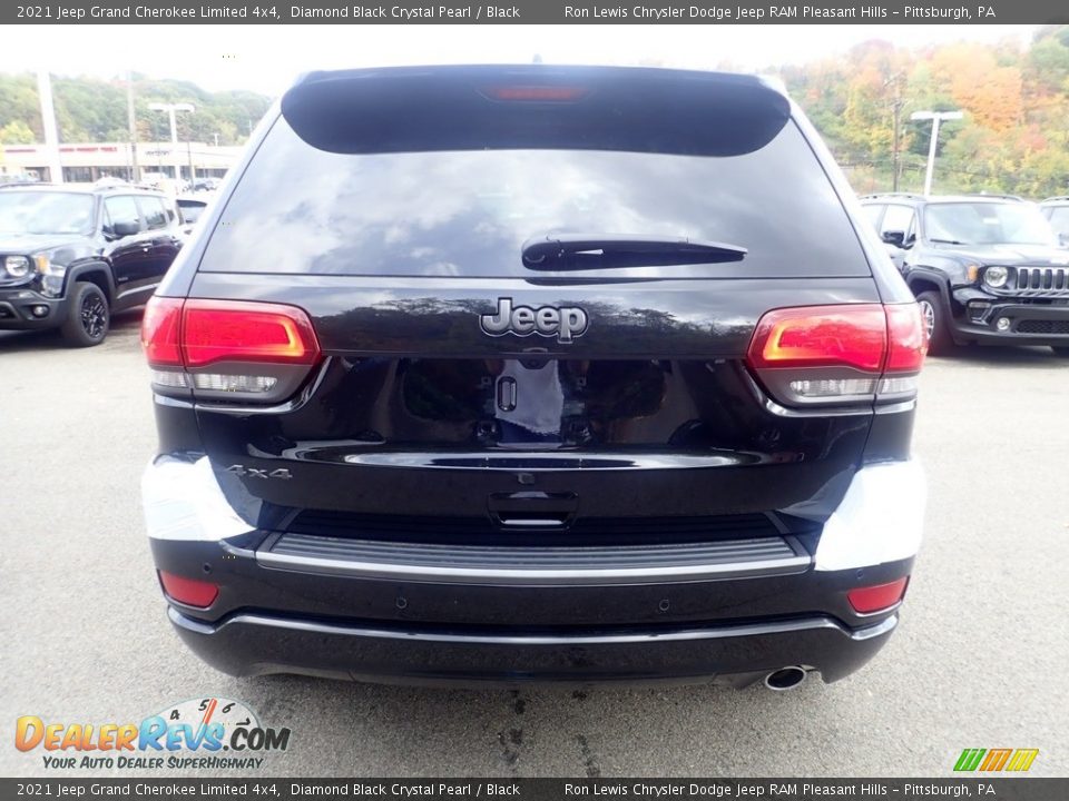 2021 Jeep Grand Cherokee Limited 4x4 Diamond Black Crystal Pearl / Black Photo #10