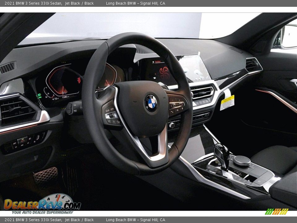 2021 BMW 3 Series 330i Sedan Jet Black / Black Photo #7