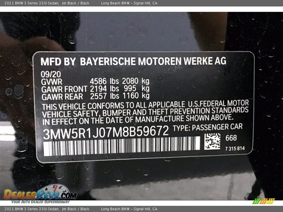 2021 BMW 3 Series 330i Sedan Jet Black / Black Photo #18