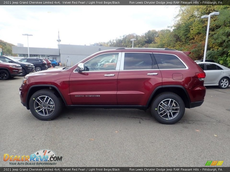 2021 Jeep Grand Cherokee Limited 4x4 Velvet Red Pearl / Light Frost Beige/Black Photo #7