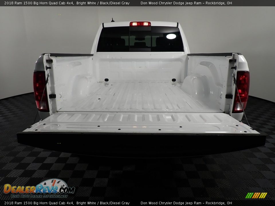 2018 Ram 1500 Big Horn Quad Cab 4x4 Bright White / Black/Diesel Gray Photo #16