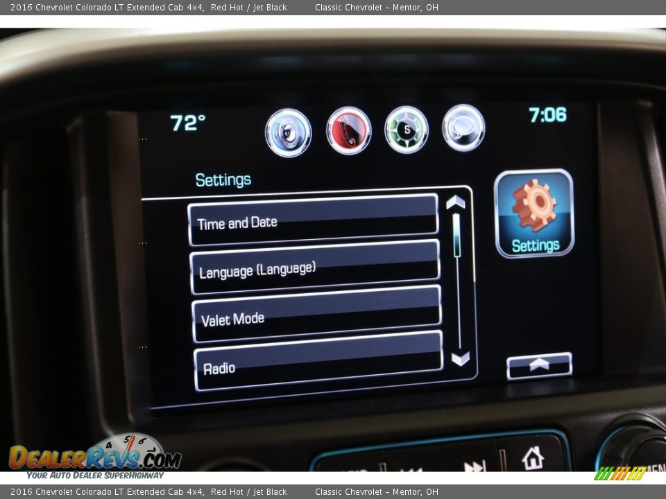 Controls of 2016 Chevrolet Colorado LT Extended Cab 4x4 Photo #15