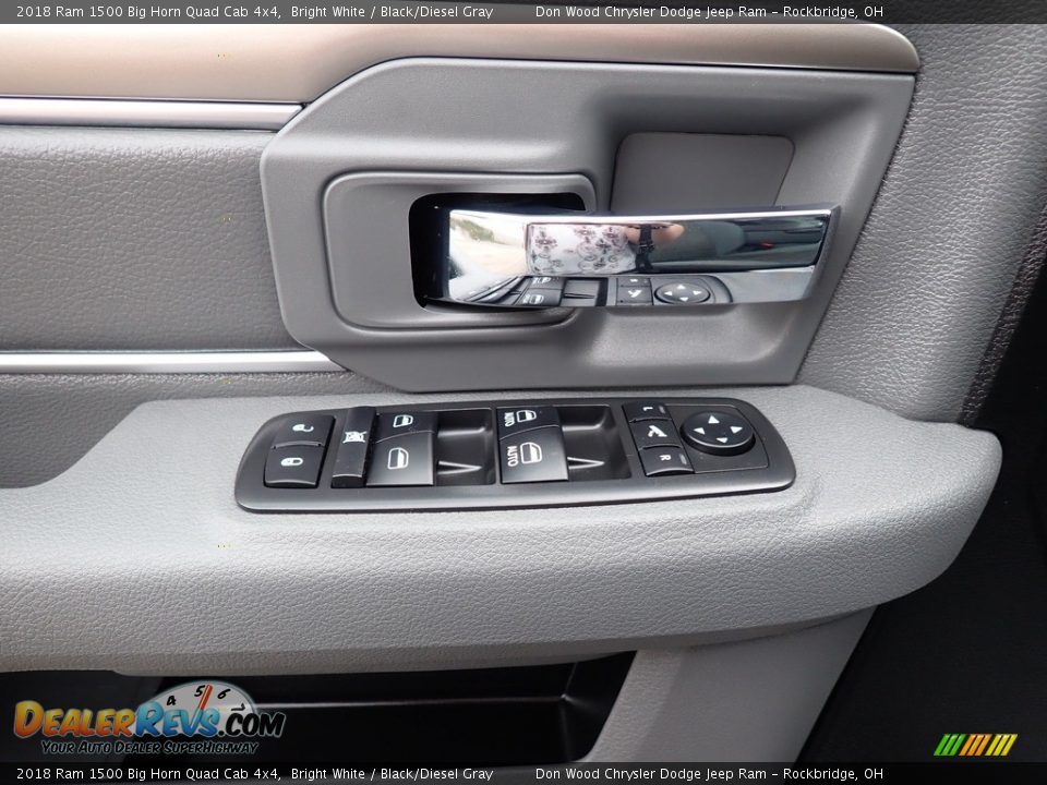 2018 Ram 1500 Big Horn Quad Cab 4x4 Bright White / Black/Diesel Gray Photo #20