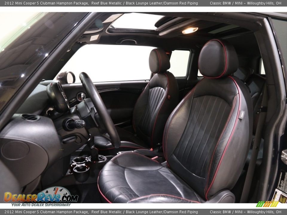 2012 Mini Cooper S Clubman Hampton Package Reef Blue Metallic / Black Lounge Leather/Damson Red Piping Photo #4
