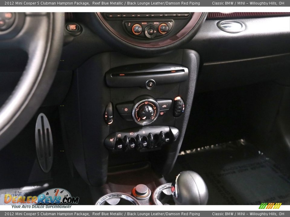 2012 Mini Cooper S Clubman Hampton Package Reef Blue Metallic / Black Lounge Leather/Damson Red Piping Photo #11