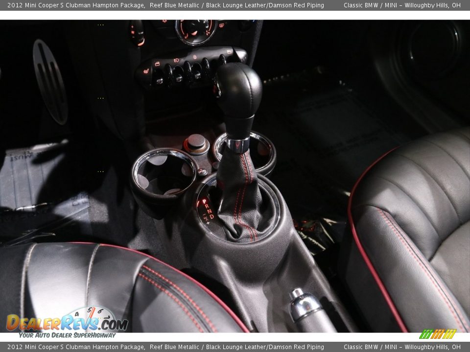 2012 Mini Cooper S Clubman Hampton Package Reef Blue Metallic / Black Lounge Leather/Damson Red Piping Photo #12