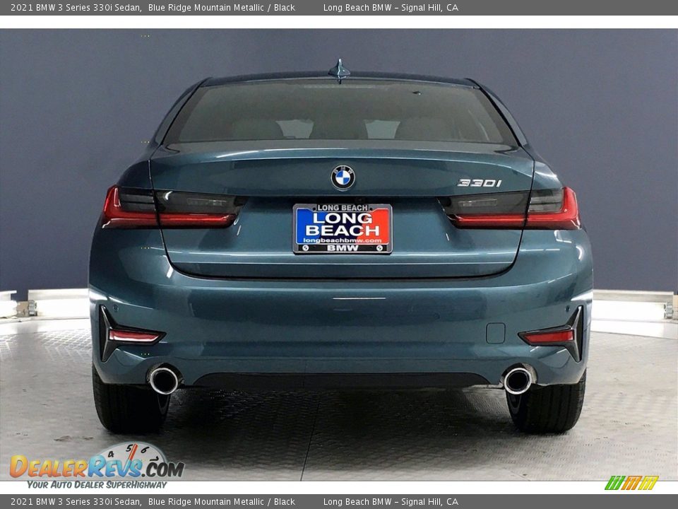2021 BMW 3 Series 330i Sedan Blue Ridge Mountain Metallic / Black Photo #4