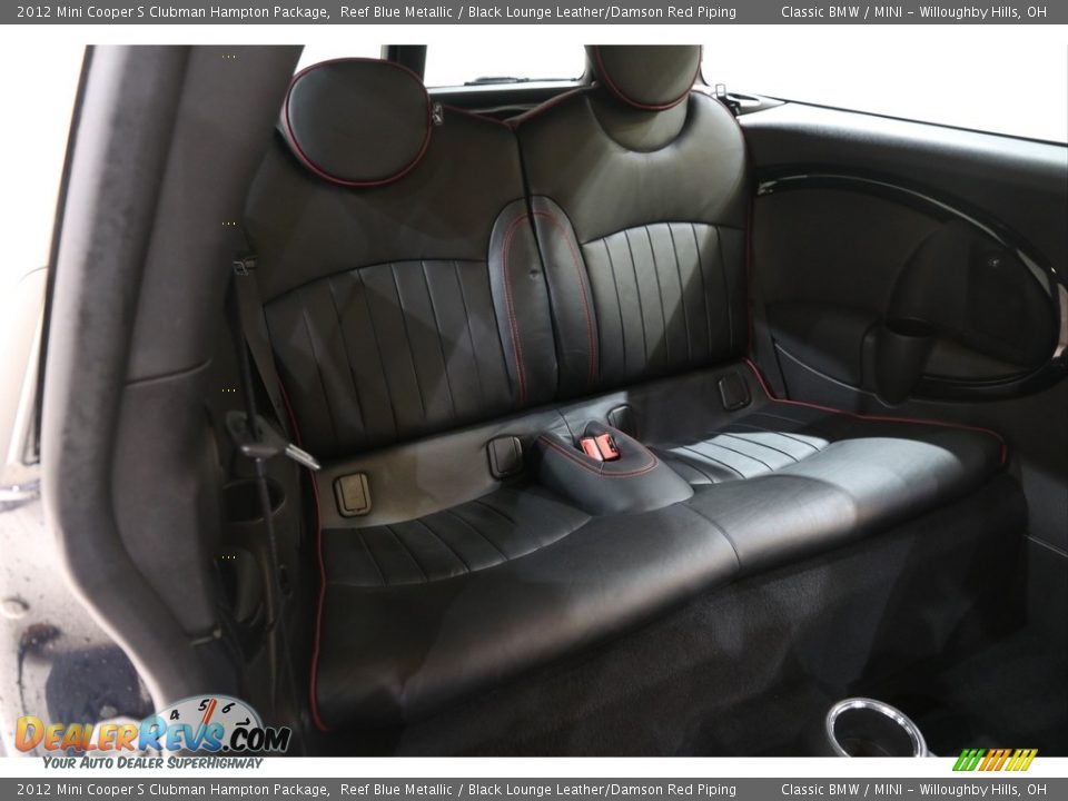 2012 Mini Cooper S Clubman Hampton Package Reef Blue Metallic / Black Lounge Leather/Damson Red Piping Photo #14