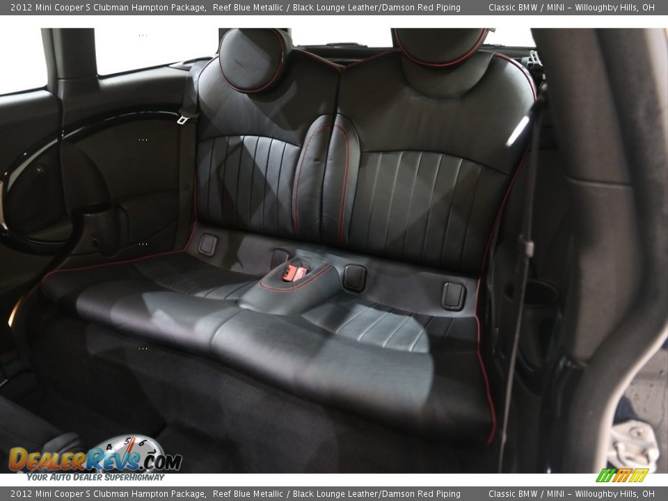 2012 Mini Cooper S Clubman Hampton Package Reef Blue Metallic / Black Lounge Leather/Damson Red Piping Photo #15