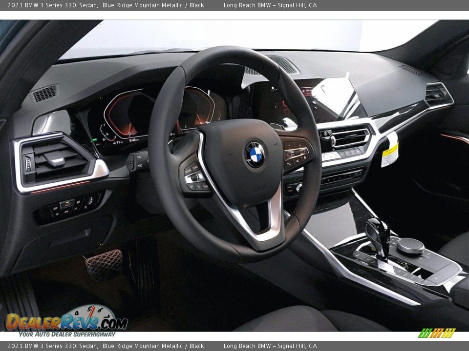 2021 BMW 3 Series 330i Sedan Blue Ridge Mountain Metallic / Black Photo #7