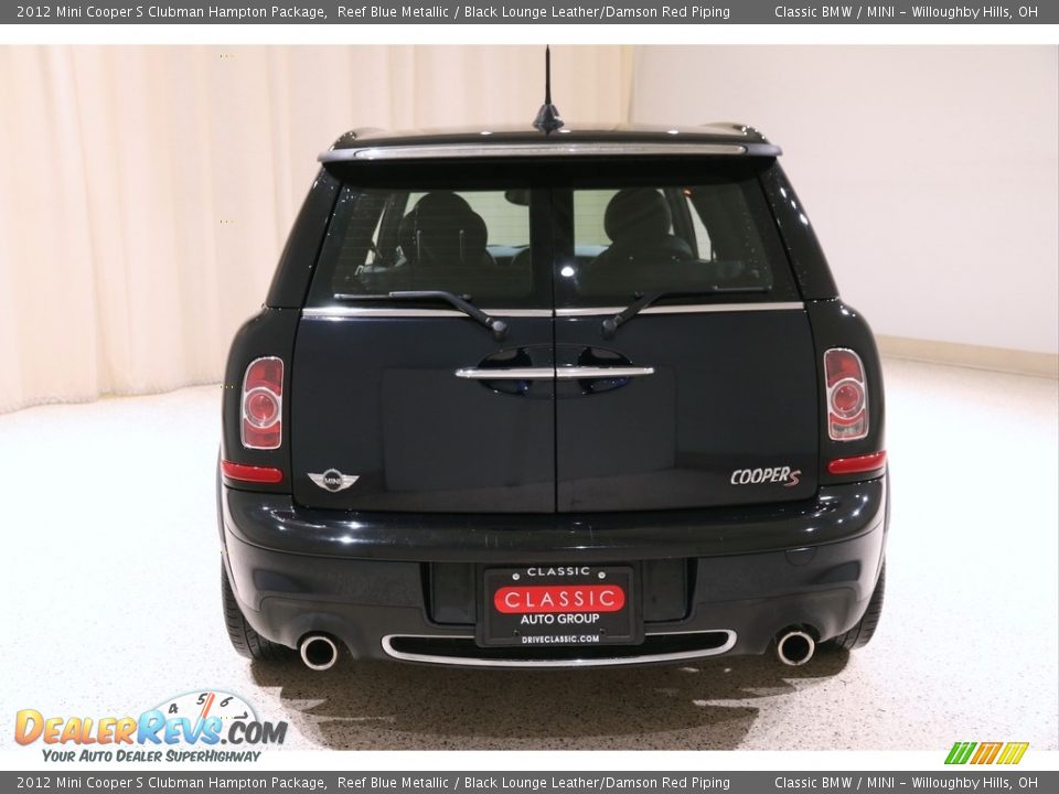 2012 Mini Cooper S Clubman Hampton Package Reef Blue Metallic / Black Lounge Leather/Damson Red Piping Photo #16