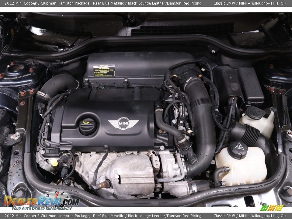 2012 Mini Cooper S Clubman Hampton Package Reef Blue Metallic / Black Lounge Leather/Damson Red Piping Photo #17