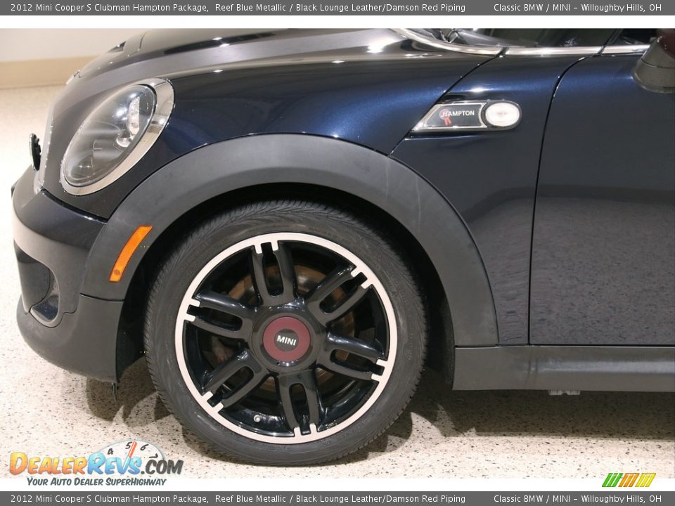2012 Mini Cooper S Clubman Hampton Package Reef Blue Metallic / Black Lounge Leather/Damson Red Piping Photo #18