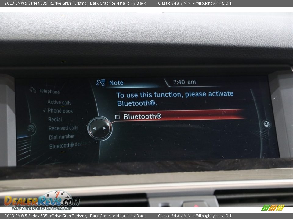 2013 BMW 5 Series 535i xDrive Gran Turismo Dark Graphite Metallic II / Black Photo #11