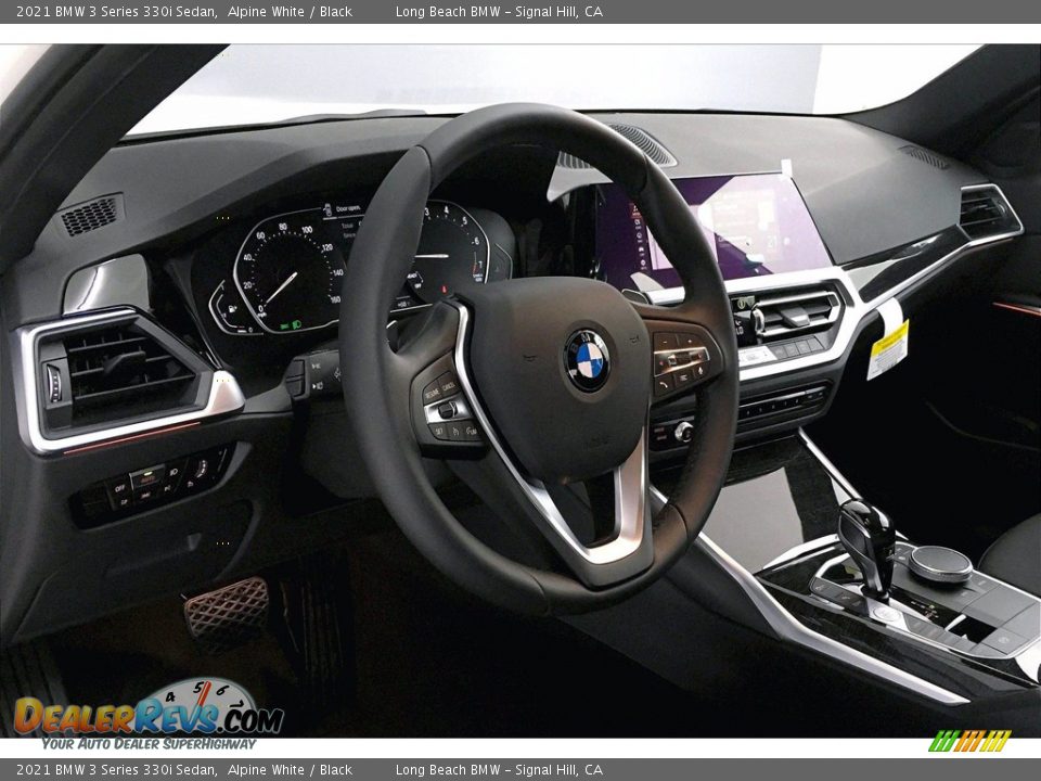 2021 BMW 3 Series 330i Sedan Alpine White / Black Photo #7