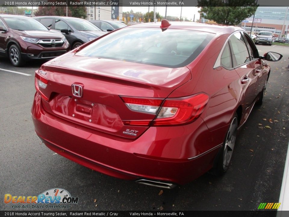 2018 Honda Accord Touring Sedan Radiant Red Metallic / Gray Photo #5