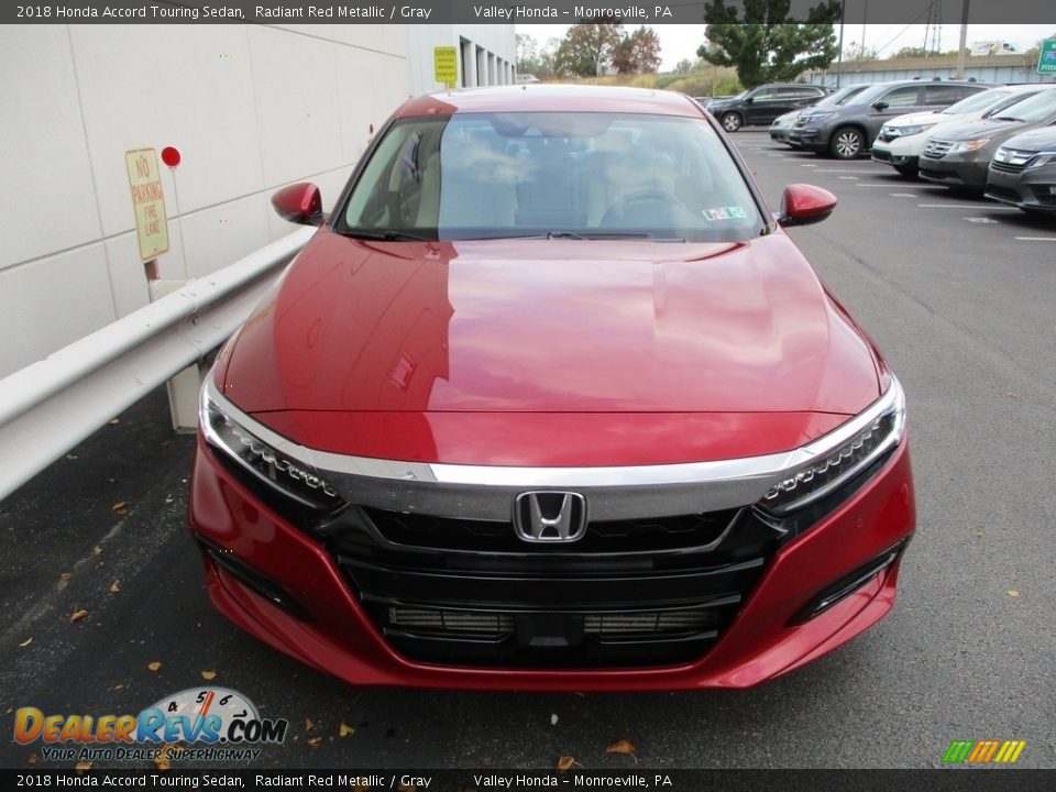 2018 Honda Accord Touring Sedan Radiant Red Metallic / Gray Photo #8