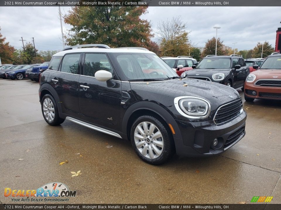 2021 Mini Countryman Cooper All4 -Oxford Midnight Black Metallic / Carbon Black Photo #1