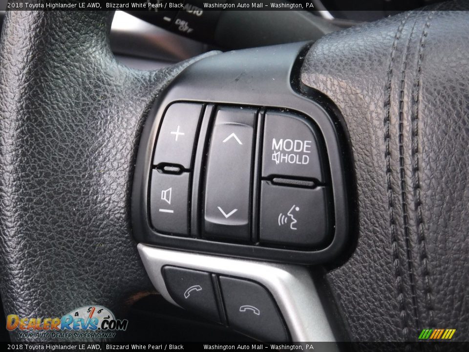 2018 Toyota Highlander LE AWD Blizzard White Pearl / Black Photo #5