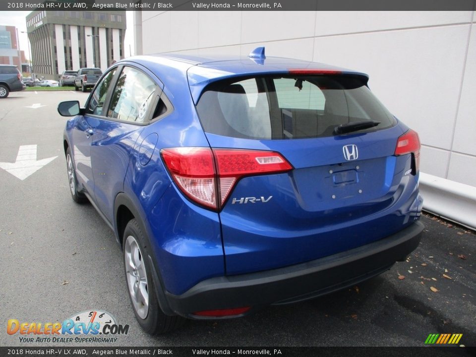 2018 Honda HR-V LX AWD Aegean Blue Metallic / Black Photo #3