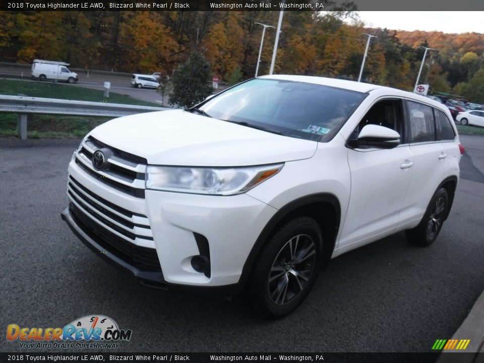 2018 Toyota Highlander LE AWD Blizzard White Pearl / Black Photo #10