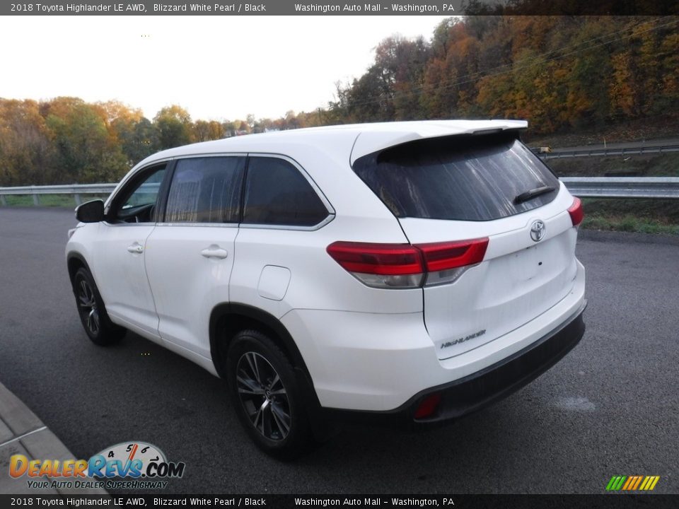 2018 Toyota Highlander LE AWD Blizzard White Pearl / Black Photo #12
