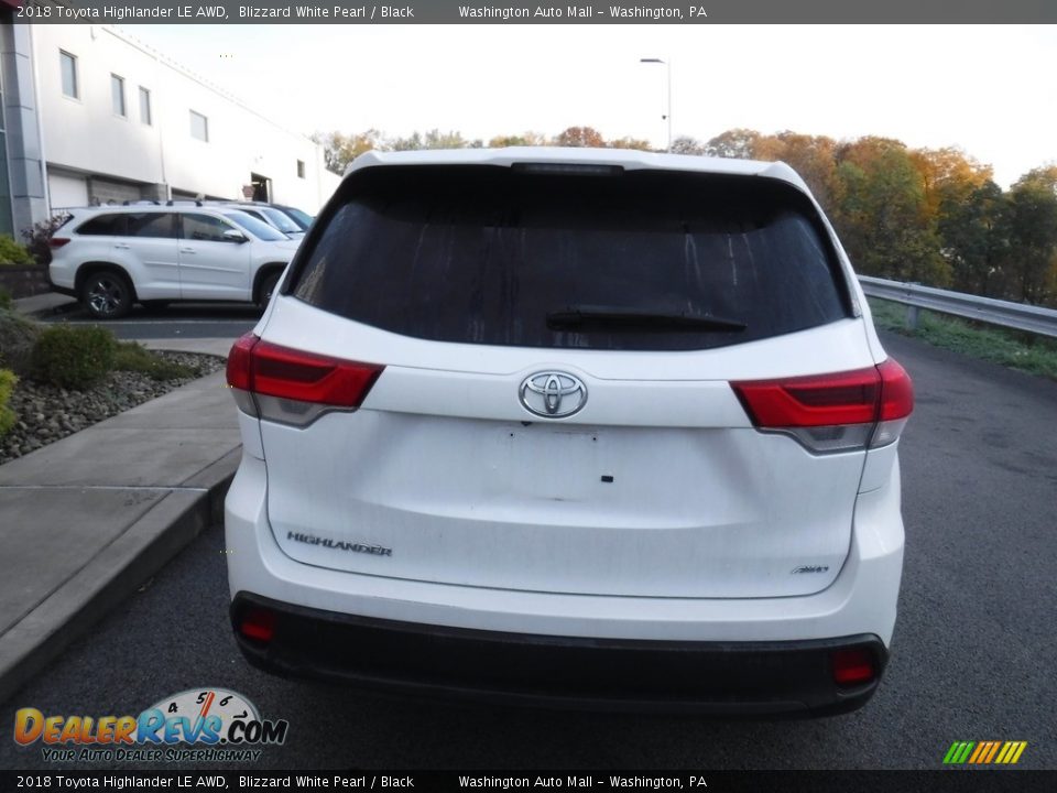 2018 Toyota Highlander LE AWD Blizzard White Pearl / Black Photo #13